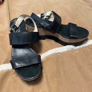 Michael Kors wedge lug sole sandals
